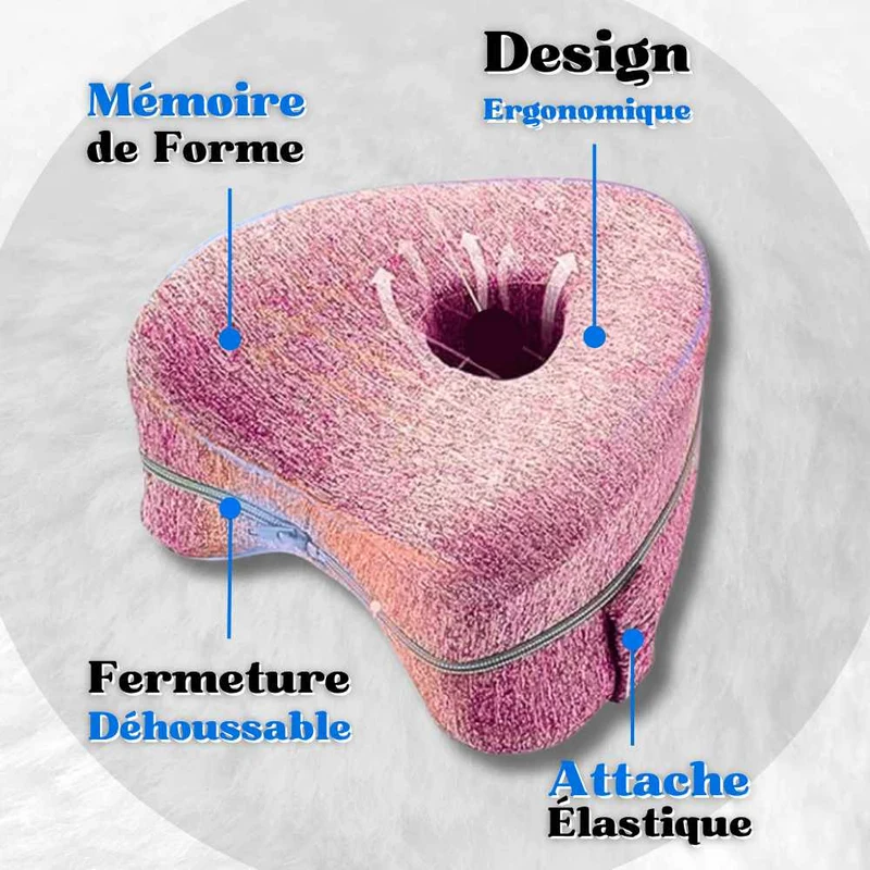 Coussin entre Genoux Ergonomique rose !