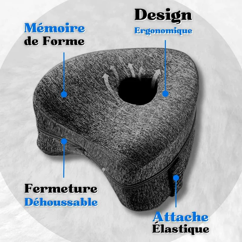 Coussin entre Genoux Ergonomique noir !