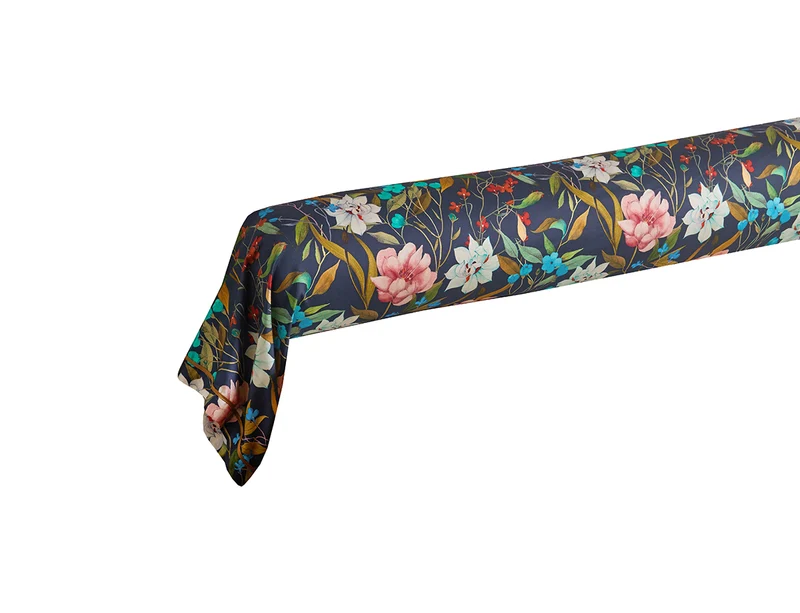Taie de traversin Satin de coton - GIARDINO Nuit