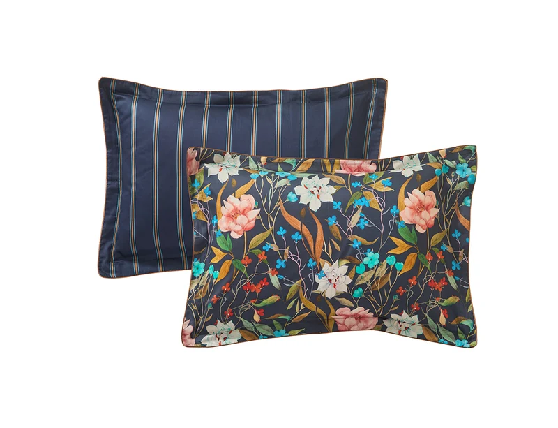 Taie d'oreiller Satin de coton - GIARDINO Nuit