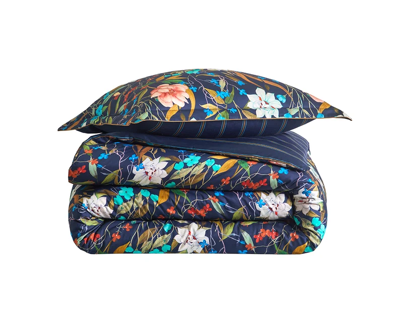 Taie d'oreiller Satin de coton - GIARDINO Nuit