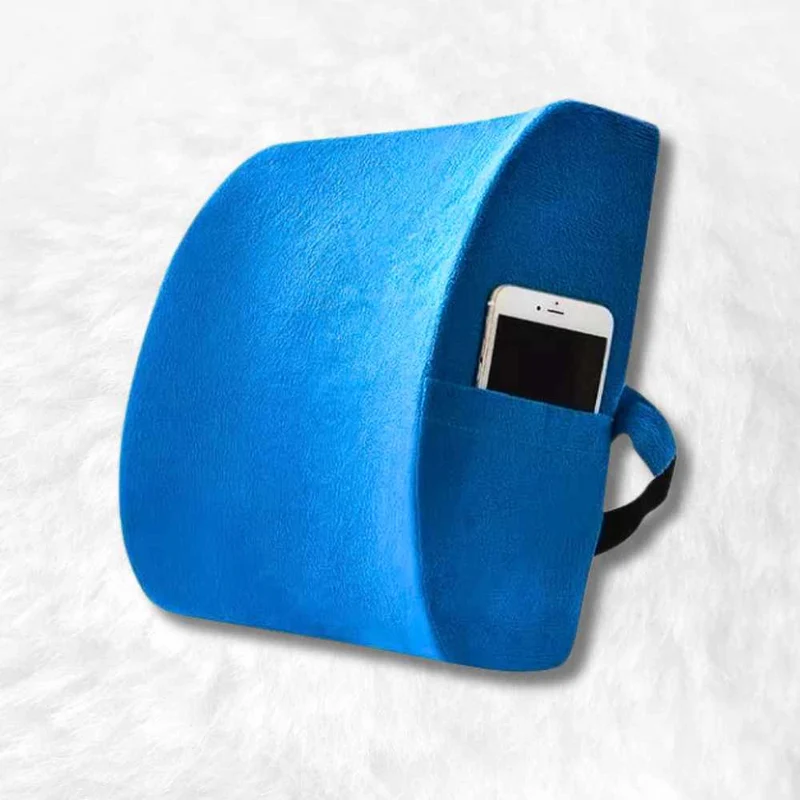 Coussin Lombaire avec Rangement bleu !