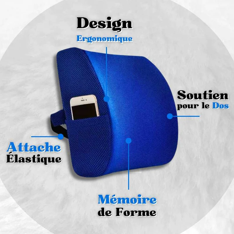 Coussin Lombaire avec Rangement marine !