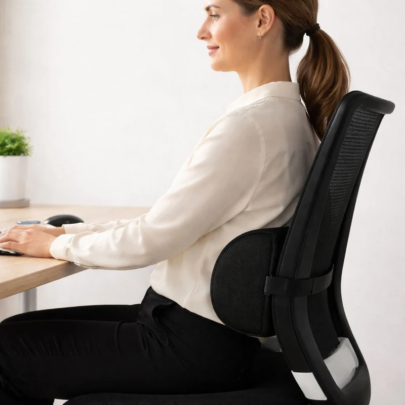 Coussin Lombaire Siège de bureau noir !