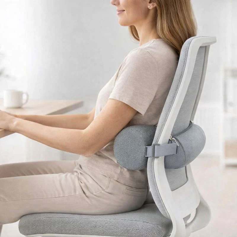 Coussin Lombaire Siège de bureau gris !