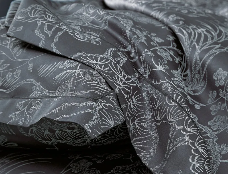 ODYSSÉE Bleu Corinthe - Satin Jacquard