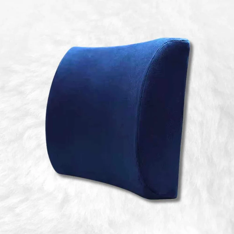 Coussin Lombaire mémoire de forme bleu !
