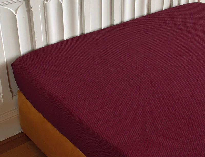 Housse de couette Satin de coton - RHAPSODIE Grenat