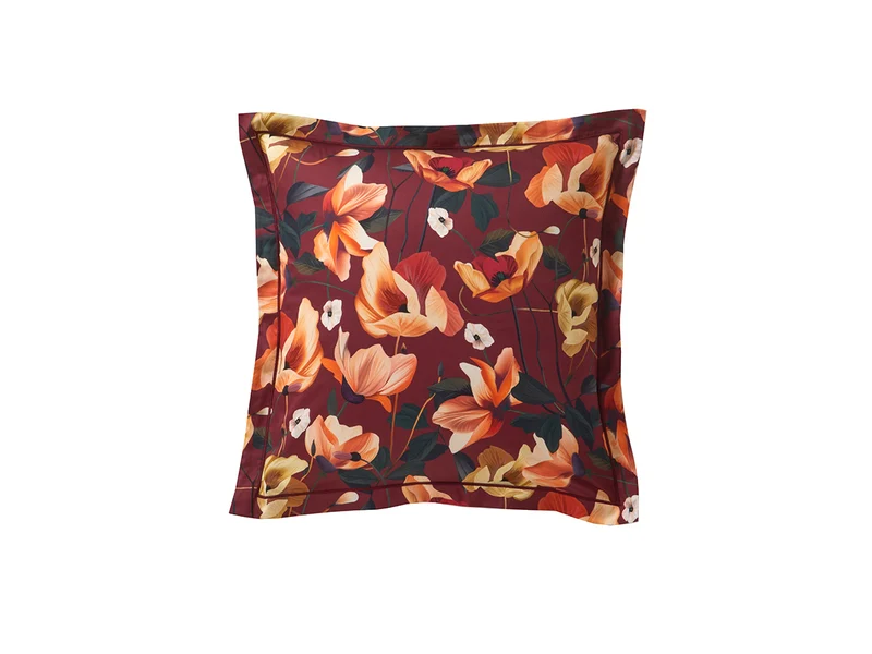 Housse de couette Satin de coton - RHAPSODIE Grenat