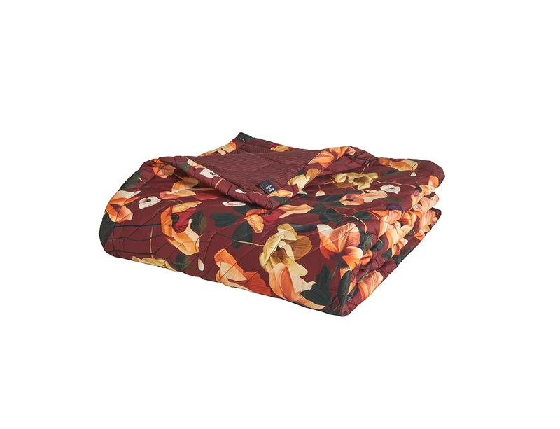 Housse de couette Satin de coton - RHAPSODIE Grenat