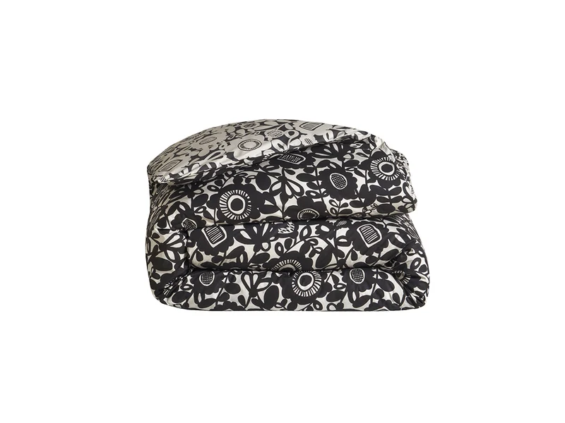 Housse de couette Percale de coton - KUKKIA Graphite