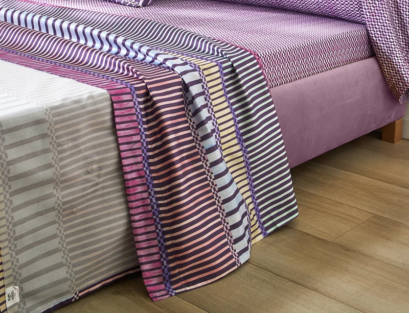 PORTOFINO Ultraviolet - Satin imprimé