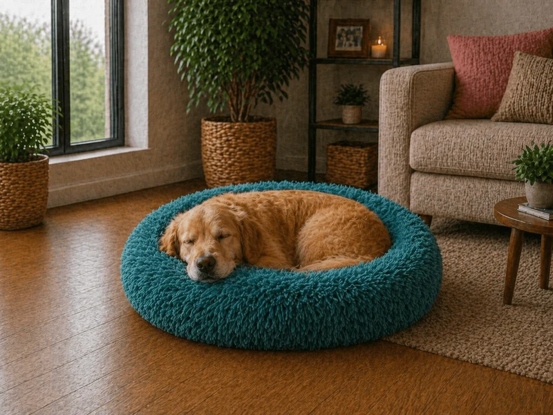 Coussin Anti-stress pour Chien Turquoise !