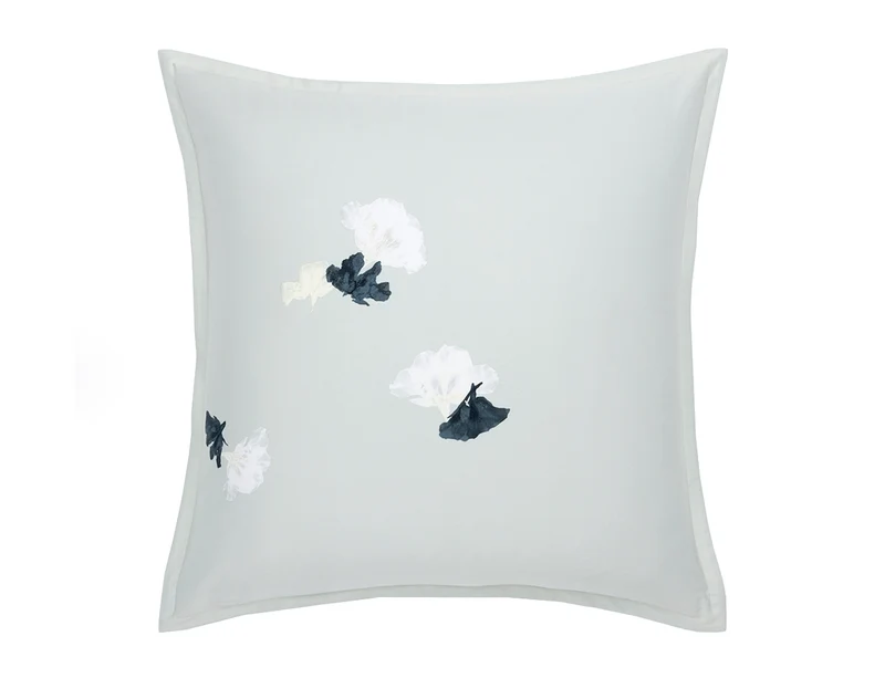 Taie d'oreiller Satin de coton - MOONFLOWER Gris