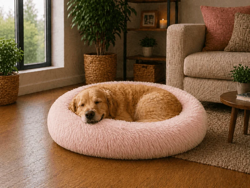 Coussin Anti Stress pour Chien Rose Pâle !
