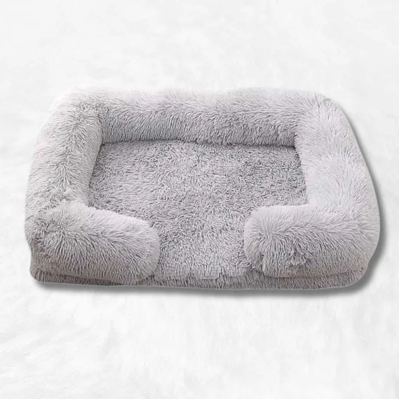 Coussin chien Anti-stress & Déhoussable gris