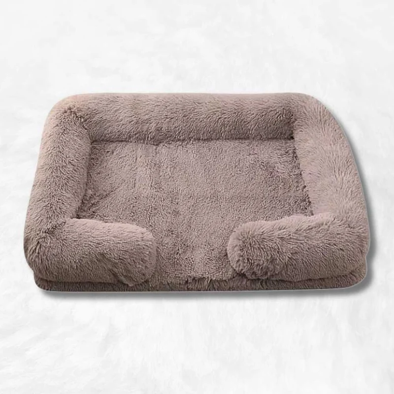 Coussin chien Anti-stress & Déhoussable marron