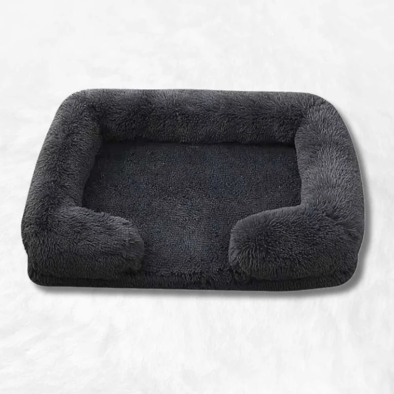 Coussin chien Anti-stress & Déhoussable noir