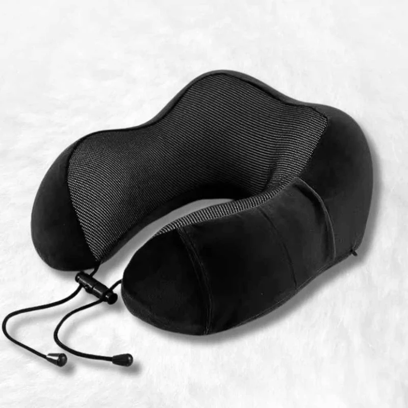 Coussin de Voyage Mémoire de Forme noir !