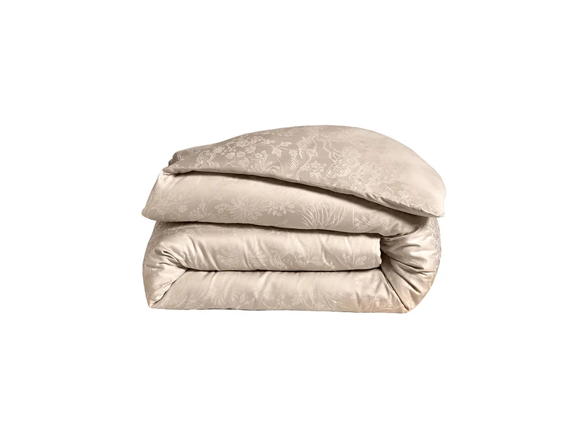 Housse de couette Satin Jacquard - ODYSSÉE Chanvre