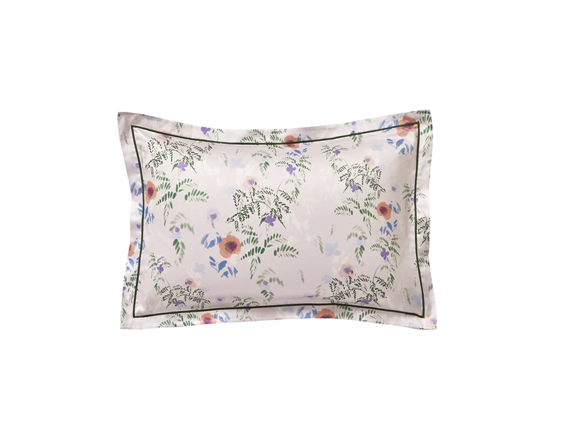 Taie d'oreiller Satin de coton - GAIA Mauve