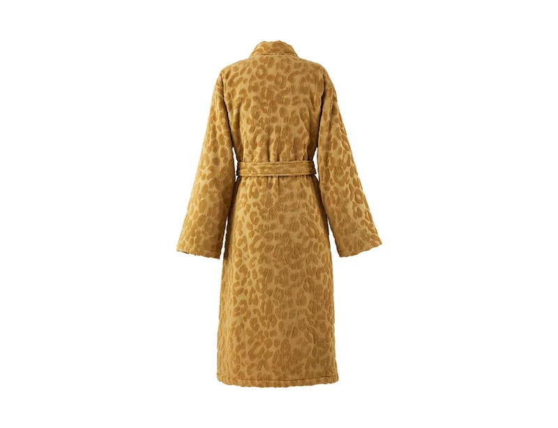 Peignoir Velours jacquard et éponge 450 g/m² - VITTORIO Fauve
