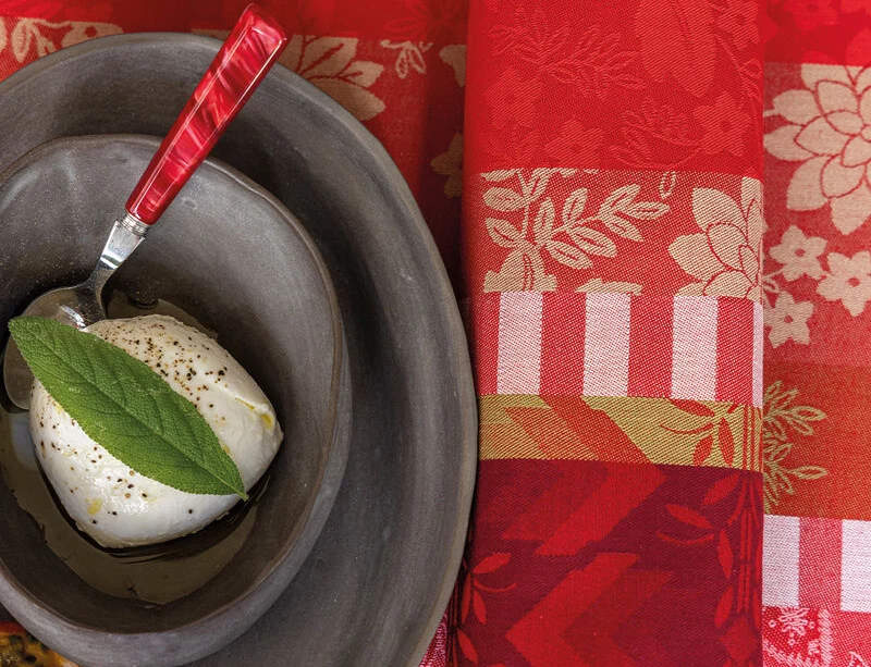 Serviette de table Coton Jacquard - GIPSY Rubis