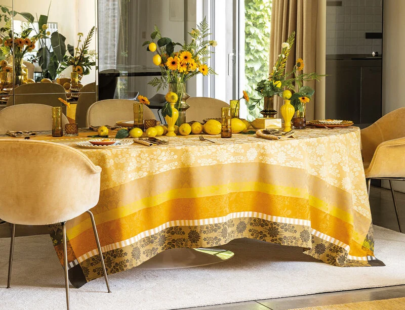 Nappe Enduite Coton jacquard - GIPSY Désert