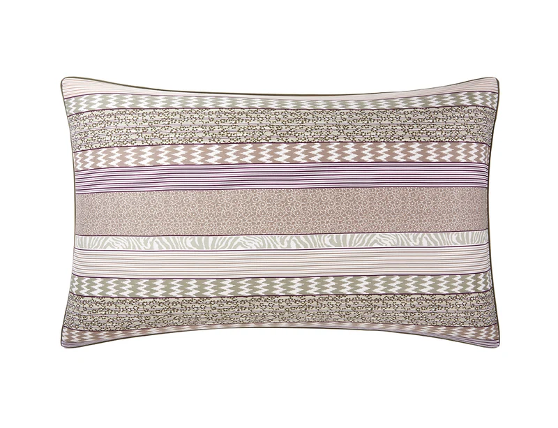 Taie d'oreiller Satin de coton - K STRIPE Beige