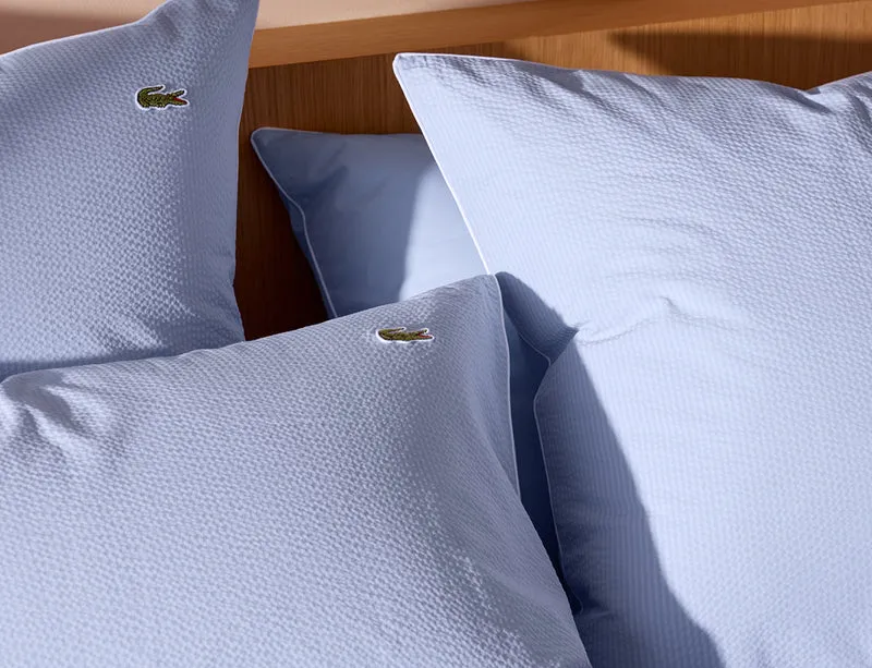 Housse de couette Percale Seersucker et Percale Unie - L TAMIS Sky