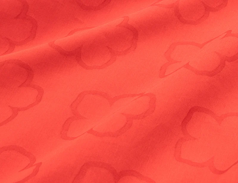 Drap housse Satin Jacquard - K HANADOT Pavot