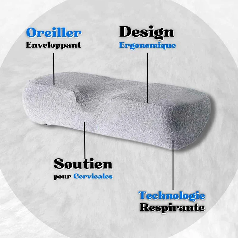 Coussin Orthopédique Cervical gris clair !