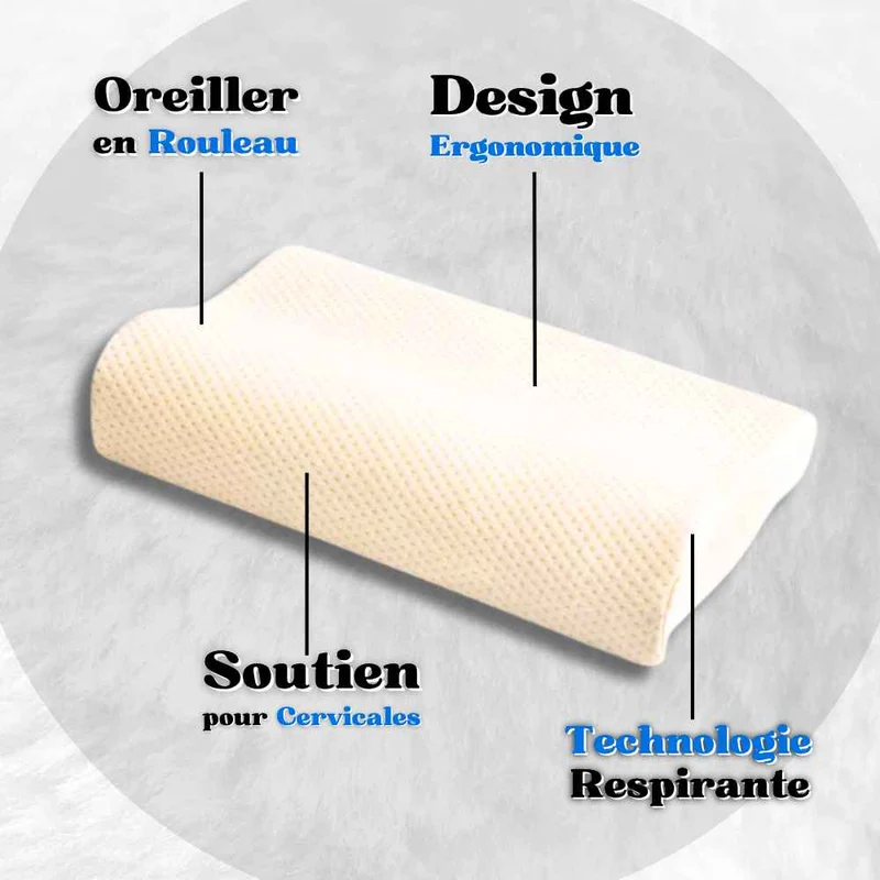 Coussin Cervical pour dormir beige !