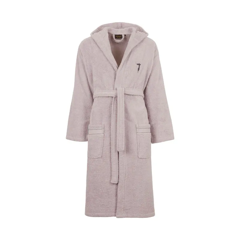 Accappatoio con Cappuccio ribbon in Cotone 380 gr/mq