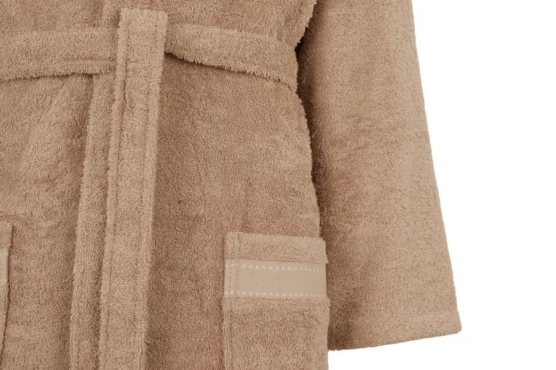 Accappatoio con Cappuccio ribbon in Cotone 380 gr/mq