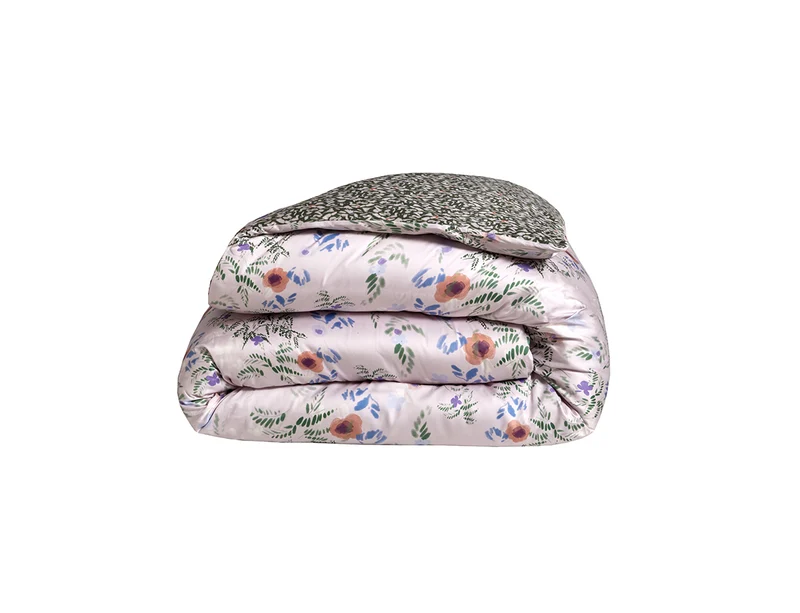 Housse de couette Satin de coton - GAIA Mauve