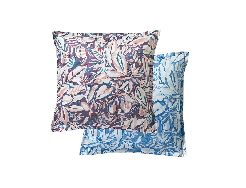 Taie d'oreiller Satin Imprimé - EUPHORIA Améthyste
