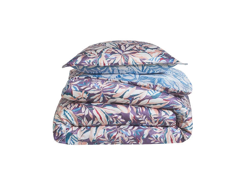 Housse de couette Satin Imprimé - EUPHORIA Améthyste