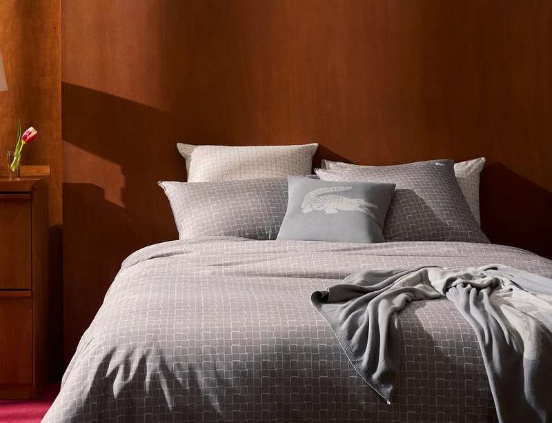 Drap housse Percale de coton biologique - L BLOCK Greige
