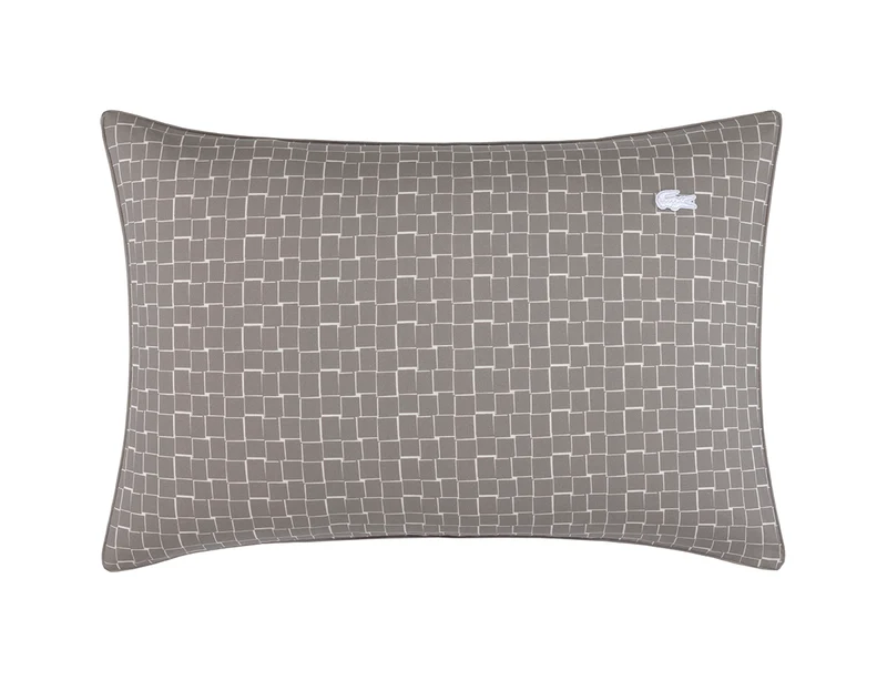 L BLOCK Greige - Percale de coton biologique