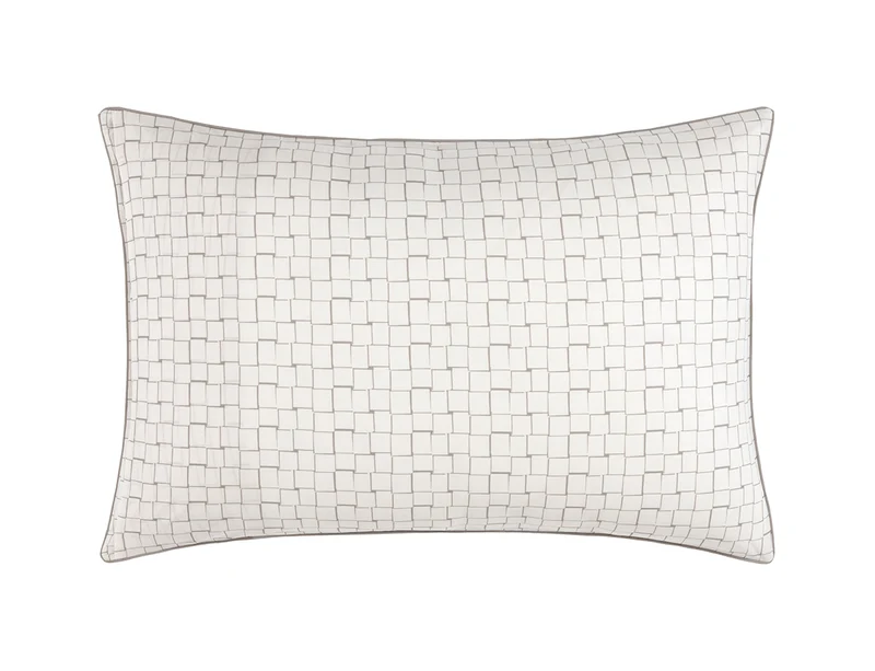 L BLOCK Greige - Percale de coton biologique