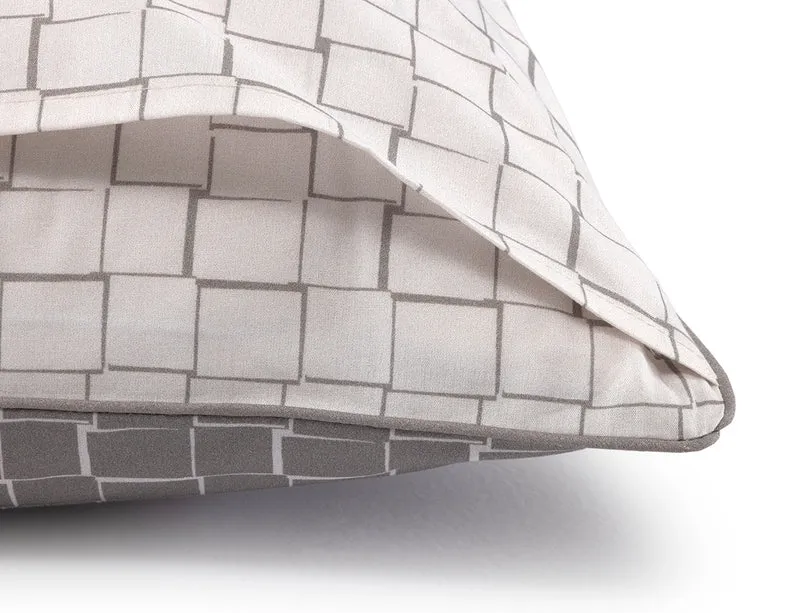 L BLOCK Greige - Percale de coton biologique