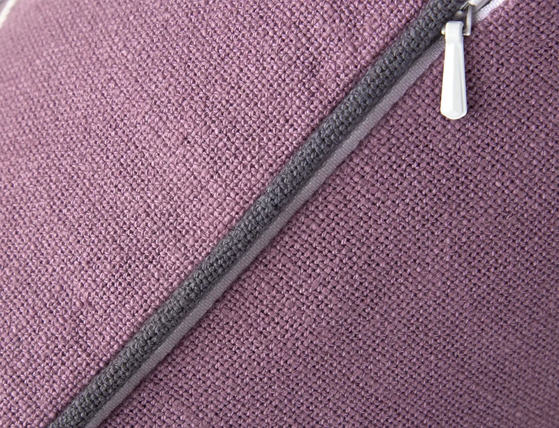 Coussin Coton brodé - ZEUS Violet