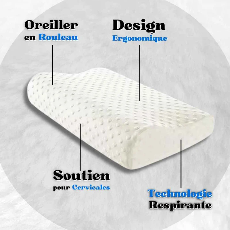 Coussin Cervical pour Dormir blanc !