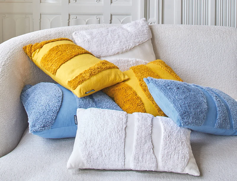 Coussin Coton - SALSA Blanc