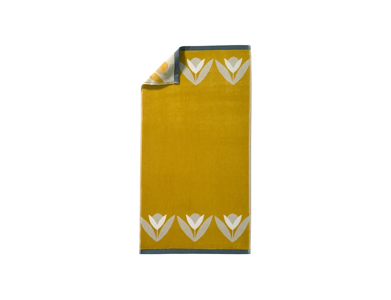 Serviette de Toilette Coton - TULIPA Ocre