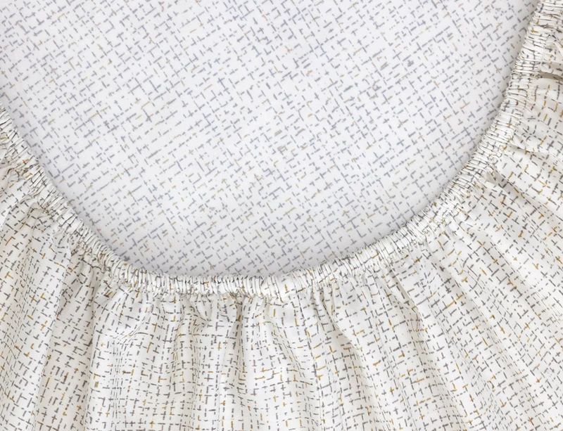 Drap housse Satin de coton - JADEITE BLOOM