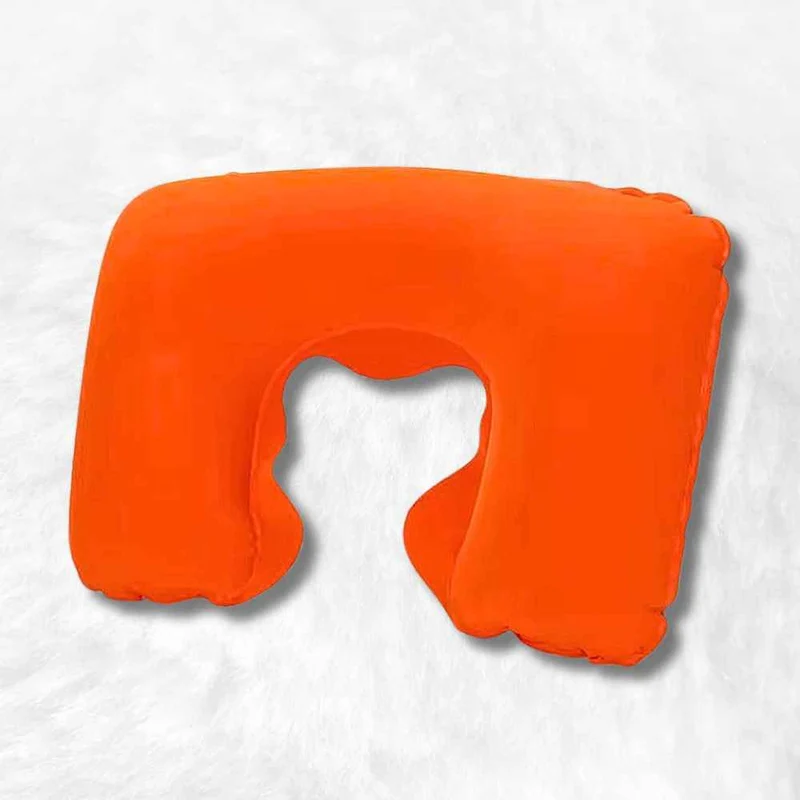 Coussin Avion Gonflable Confort orange !