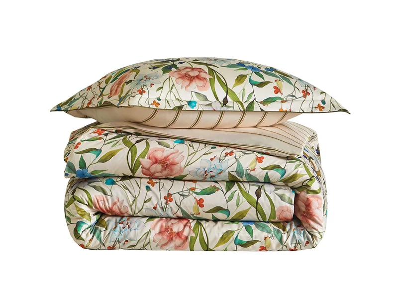 Housse de couette Satin de coton - GIARDINO Naturel