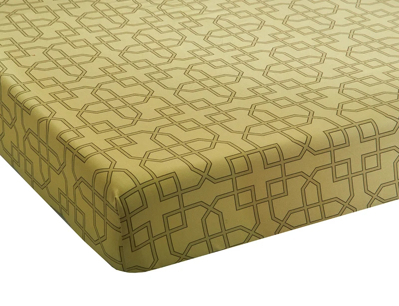 Taie de traversin satin de coton PARADESIA Ocre